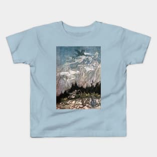 Spirits of the Catskill Mountains - Arthur Rackham Kids T-Shirt